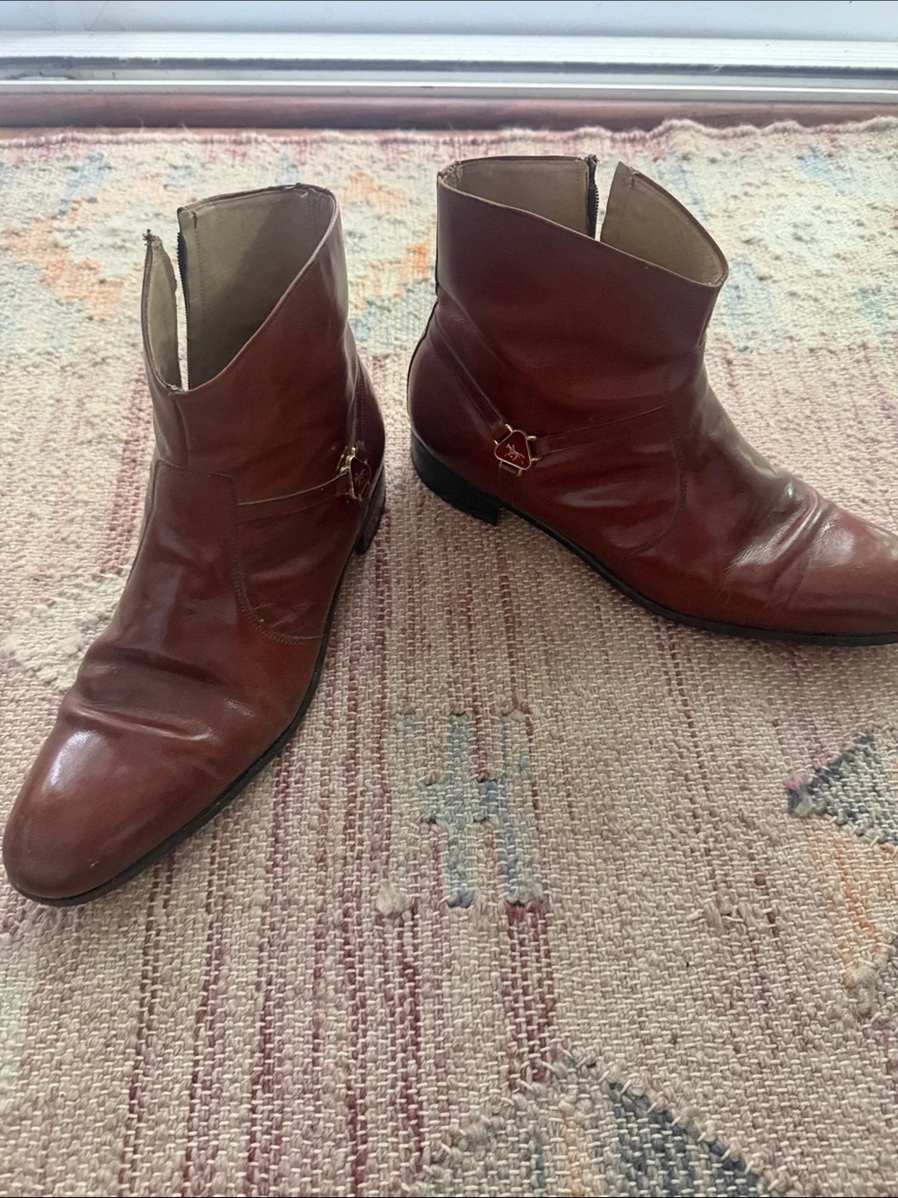 Men's Leather Ankle Boots in Brown